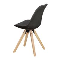 FineBuy 2er Set Esszimmerstühle Retro Stuhl Küchenstühle Stoff Stühle – Ansicht 4