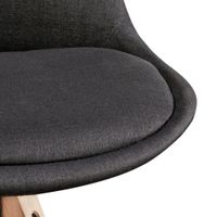 FineBuy 2er Set Esszimmerstühle Retro Stuhl Küchenstühle Stoff Stühle – Ansicht 5