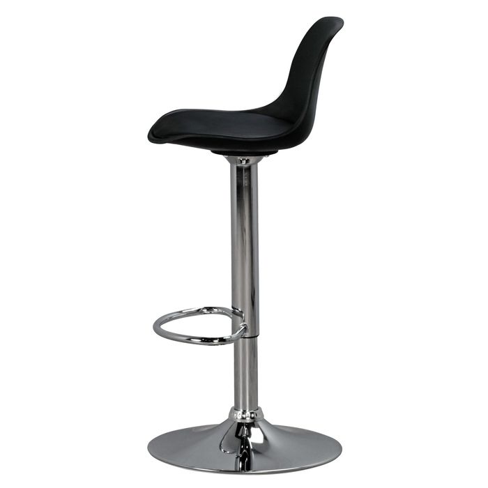 FineBuy Barhocker mit Lehne Sitzhocker Höhenverstellbar Barstuhl Hocker Modern – Maßzeichnung