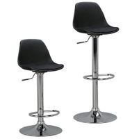 FineBuy Barhocker mit Lehne Sitzhocker Höhenverstellbar Barstuhl Hocker Modern – Ansicht 4