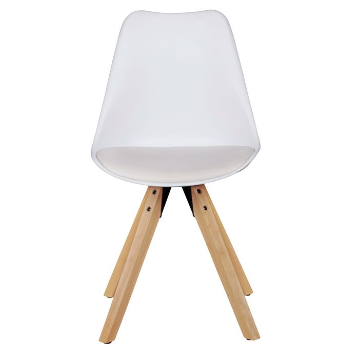 FineBuy 2er Set Retro Esszimmerstuhl Kunstleder Essstuhl Küchenstuhl Rückenlehne