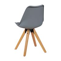 FineBuy 2er Set Retro Esszimmerstuhl Kunstleder Essstuhl Küchenstuhl Rückenlehne – Ansicht 4
