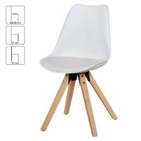 FineBuy 2er Set Retro Esszimmerstuhl Kunstleder Essstuhl Küchenstuhl Rückenlehne – Ansicht 2