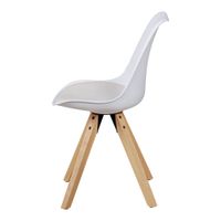 FineBuy 2er Set Retro Esszimmerstuhl Kunstleder Essstuhl Küchenstuhl Rückenlehne – Ansicht 3