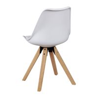 FineBuy 2er Set Retro Esszimmerstuhl Kunstleder Essstuhl Küchenstuhl Rückenlehne – Ansicht 4