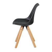 FineBuy 2er Set Retro Esszimmerstuhl Kunstleder Essstuhl Küchenstuhl Rückenlehne – Ansicht 3