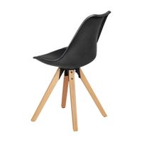 FineBuy 2er Set Retro Esszimmerstuhl Kunstleder Essstuhl Küchenstuhl Rückenlehne – Ansicht 4