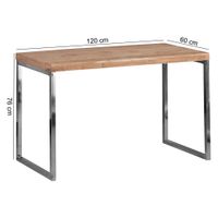 FineBuy Massivholz Schreibtisch Anrichte Computertisch Konsolentisch – Ansicht 2