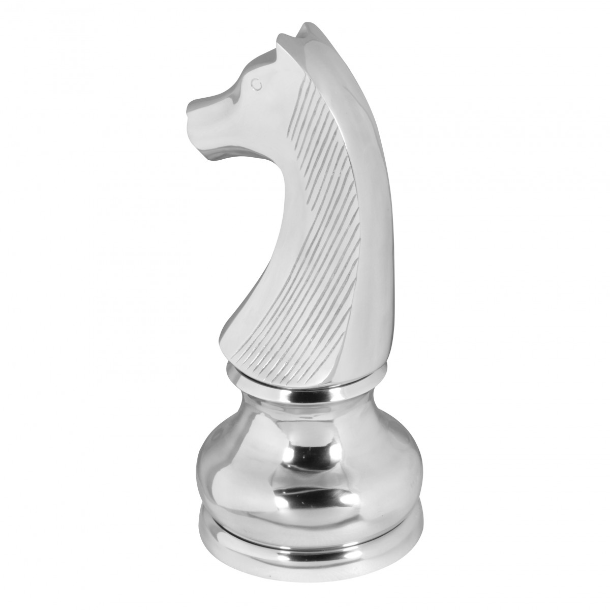 FineBuy Deko Schachfigur Aluminium Dekoration poliert 60 cm Dekofigur Statue Skulptur groß Alu einzeln modern XXL | Farbe: Silber FineBuy Deko Schachfigur Aluminium Dekoration poliert 60 cm Dekofigur Statue Skulptur groß Alu einzeln modern XXL | Farbe: Silber