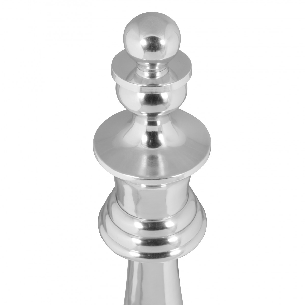 FineBuy Deko Schachfigur Aluminium Dekoration poliert 60 cm Dekofigur Statue Skulptur groß Alu einzeln modern XXL | Farbe: Silber FineBuy Deko Schachfigur Aluminium Dekoration poliert 60 cm Dekofigur Statue Skulptur groß Alu einzeln modern XXL | Farbe: Silber