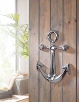 Anker Wanddeko Aluminium Silber 62x40cm Maritim Wanddeko Dekoanker Nautik – Ansicht 2