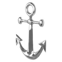 Anker Wanddeko Aluminium Silber 62x40cm Maritim Wanddeko Dekoanker Nautik – Ansicht 5