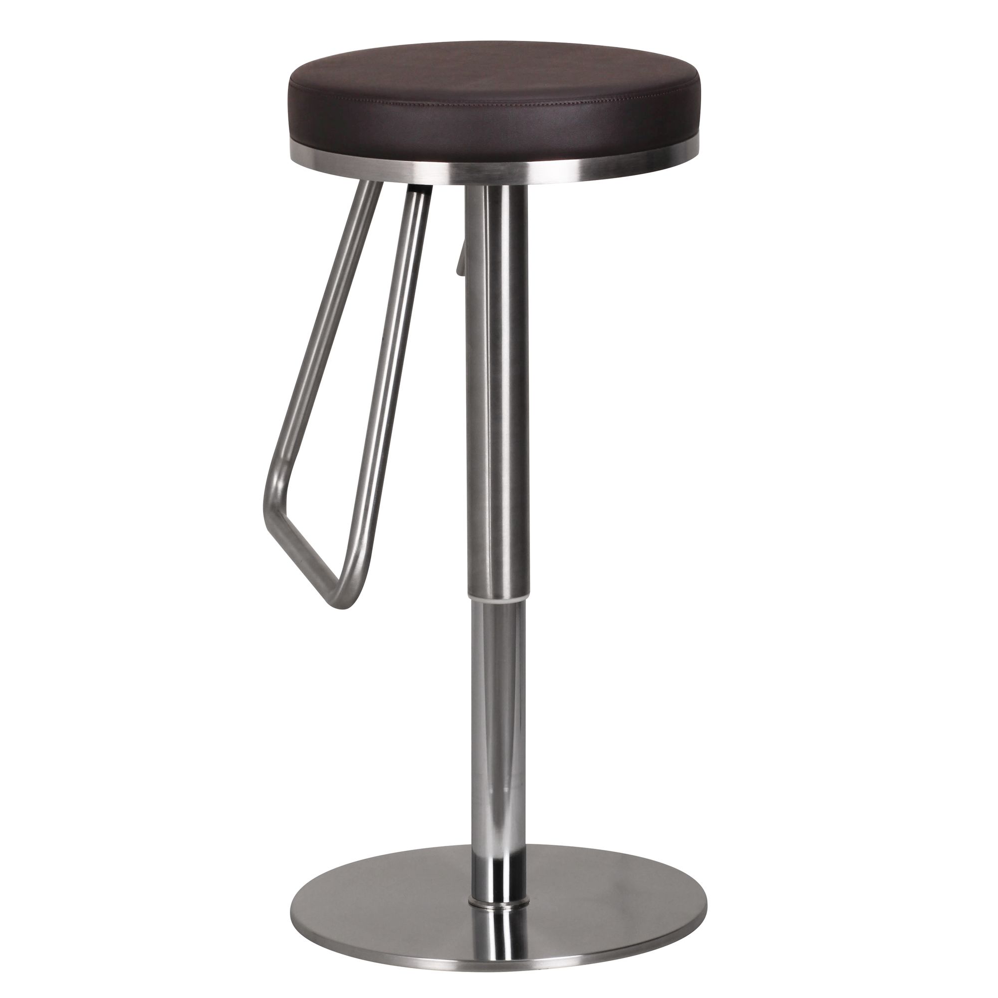 FineBuy Barhocker Edelstahl höhenverstellbare Sitzfläche 54 - 79 cm, Design Barstuhl, Bistrohocker Barsitz Gepolstert, Thekenhocker 360° Drehbar, Tresenstuhl Modern | Farbe: Schwarz FineBuy Barhocker Edelstahl höhenverstellbare Sitzfläche 54 - 79 cm, Design Barstuhl, Bistrohocker Barsitz Gepolstert, Thekenhocker 360° Drehbar, Tresenstuhl Modern | Farbe: Schwarz