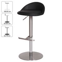 FineBuy Barhocker Edelstahl Barstuhl Tresenstuhl Design Bistrohocker Modern – Ansicht 2