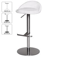 FineBuy Barhocker Edelstahl Barstuhl Tresenstuhl Design Bistrohocker Modern – Ansicht 2