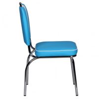 2er Set Esszimmerstuhl Kunstleder American Diner Retro Stuhl Sessel gepolstert – Ansicht 3