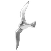 Deko Möwe Metall Alu poliert Vogel Silber Design Tier Maritim Wohnzimmer modern – Ansicht 6