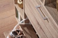 Schuhkipper Holz 2 Fächer Sonoma 12 Paar Schuhe Schuhschrank Schuhkommode – Ansicht 6