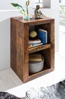 FineBuy Bücherregal KALKUTTA 45 x 35 x 90 cm Standregal Massiv Regal Cube – Ansicht 2
