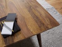 Esstisch natur braun Esszimmertisch Sheesham Küchentisch rustikal Massiv Holz – Ansicht 4
