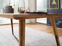 Esstisch natur braun Esszimmertisch Sheesham Küchentisch rustikal Massiv Holz – Ansicht 5