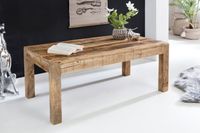 Couchtisch Mango Massivholz 110cm rechteckiger Wohnzimmertisch Landhausstil – Ansicht 2