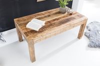 Couchtisch Mango Massivholz 110cm rechteckiger Wohnzimmertisch Landhausstil – Ansicht 4