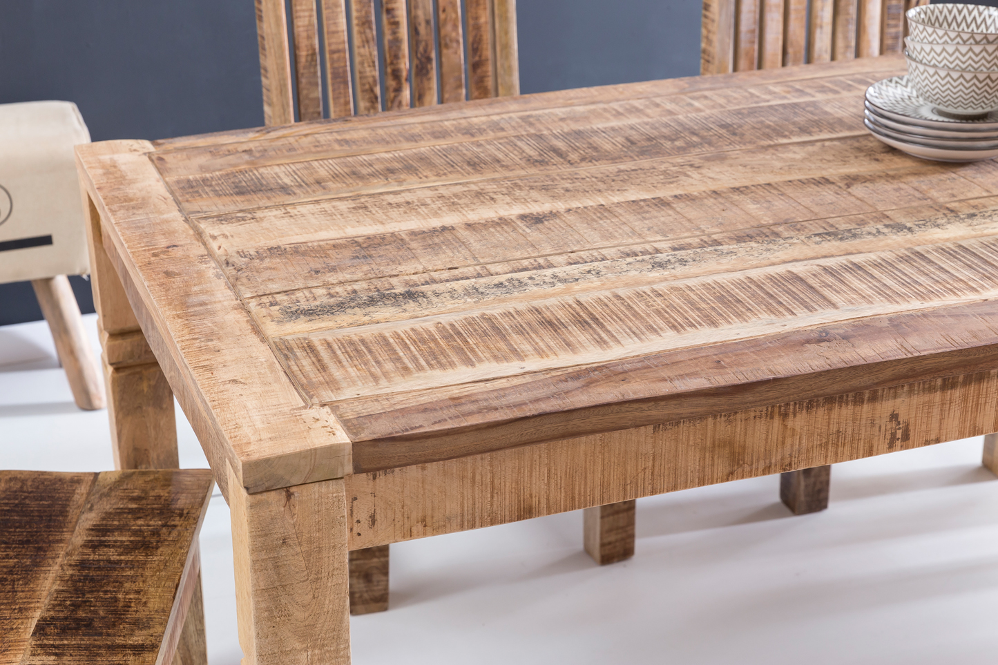 FineBuy Esszimmertisch FB45592 Braun 120 x 76 x 70 cm Mango Massivholz, Design Landhaus Esstisch Massiv, Tisch für Esszimmer rechteckig, Küchentisch für 4-6 Personen, Holztisch Rustikal Groß | Farbe: Braun FineBuy Esszimmertisch FB45592 Braun 120 x 76 x 70 cm Mango Massivholz, Design Landhaus Esstisch Massiv, Tisch für Esszimmer rechteckig, Küchentisch für 4-6 Personen, Holztisch Rustikal Groß | Farbe: Braun