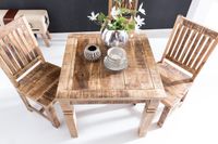 Esstisch quadratisch 80cm Massivholz Esszimmertisch rustikal Küchentisch massiv – Ansicht 4