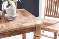 Esstisch quadratisch 80cm Massivholz Esszimmertisch rustikal Küchentisch massiv – Ansicht 6