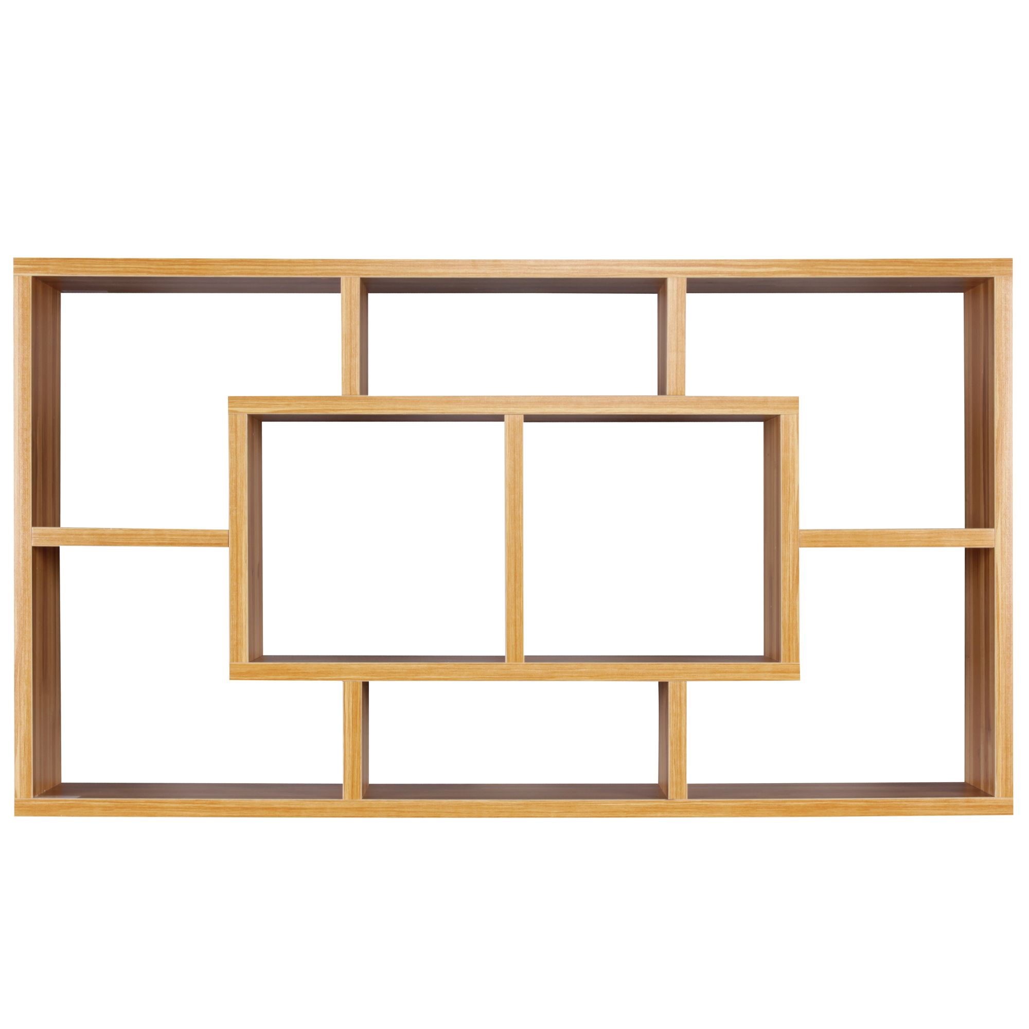 FineBuy Wandregal PAOLA 85 x 47,5 x 16 cm MDF-Holz Hängeregal modern, Design Wandboard freischwebend, Holzregal offen zum Hängen | Farbe: Grau