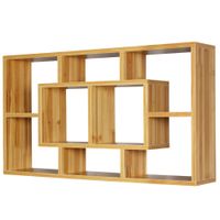 Wandregal PAOLA MDF-Holz Hängeregal Wandboard offen Holzregal Schweberegal eckig – Ansicht 4