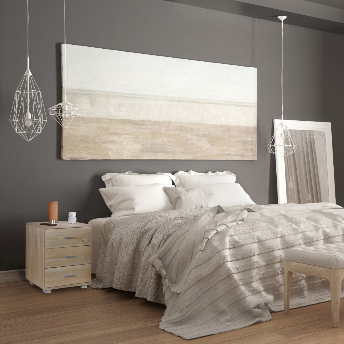 FineBuy Nachtkonsole LATINA mit 3 Schubladen in Holz Modern, B x H x T: 45 cm x 54 cm x 34 cm, Design Nachtkästchen mit Füßen, Nako - Nachttisch Kommode, Nachtschrank | Farbe: Schwarz FineBuy Nachtkonsole LATINA mit 3 Schubladen in Holz Modern, B x H x T: 45 cm x 54 cm x 34 cm, Design Nachtkästchen mit Füßen, Nako - Nachttisch Kommode, Nachtschrank | Farbe: Schwarz