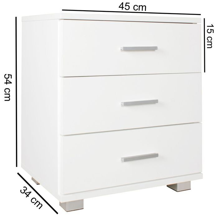 Nachtkonsole Nachtschrank Holz Nachtkästchen Schlafzimmer Design Nachttisch – Maßzeichnung