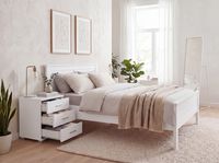 Nachtkonsole Nachtschrank Holz Nachtkästchen Schlafzimmer Design Nachttisch – Ansicht 5