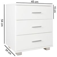 Nachtkonsole Nachtschrank Holz Nachtkästchen Schlafzimmer Design Nachttisch – Ansicht 3