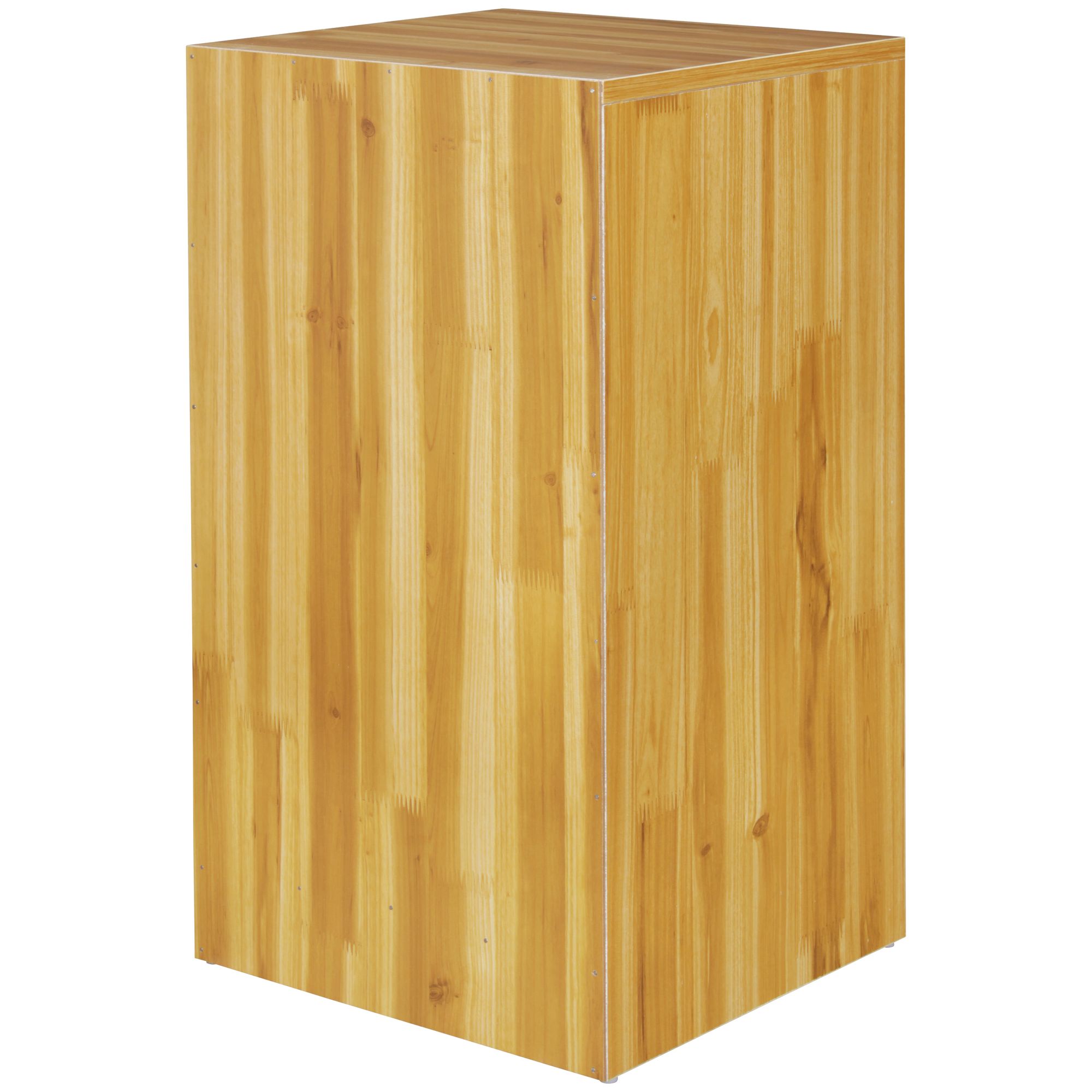 FineBuy Nachtkonsole Boxspringbett FOGGIA mit 3 Schubladen in Holz Modern, B x H x T: 37,5 x 68 x 35 cm, Design Nachtkästchen, Nako - Nachttisch Kommode, Nachtschrank | Farbe: Weiß