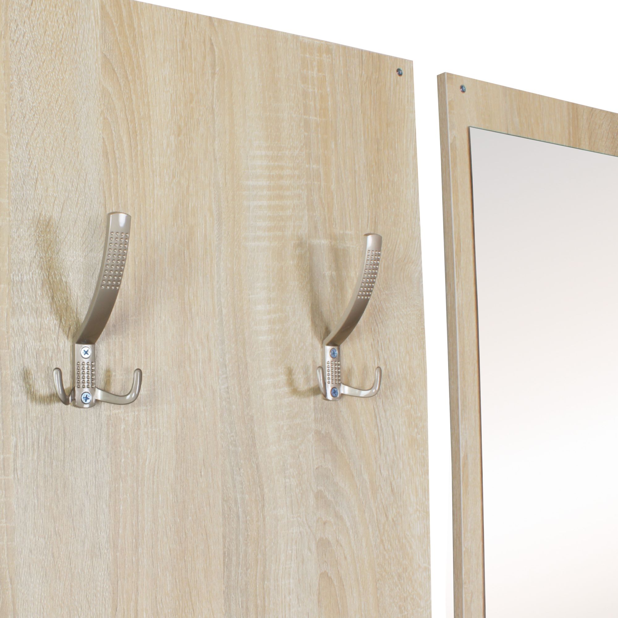 FineBuy Wand-Garderobe SALERNO mit Garderobenpaneel Spiegel & Schuhkipper 80 cm breit 27 cm Schmal, Flurgarderobe Klein Garderobenset Modern Schuhschrank Flur Holz, Garderobe Platzsparend | Farbe: Weiß FineBuy Wand-Garderobe SALERNO mit Garderobenpaneel Spiegel & Schuhkipper 80 cm breit 27 cm Schmal, Flurgarderobe Klein Garderobenset Modern Schuhschrank Flur Holz, Garderobe Platzsparend | Farbe: Weiß