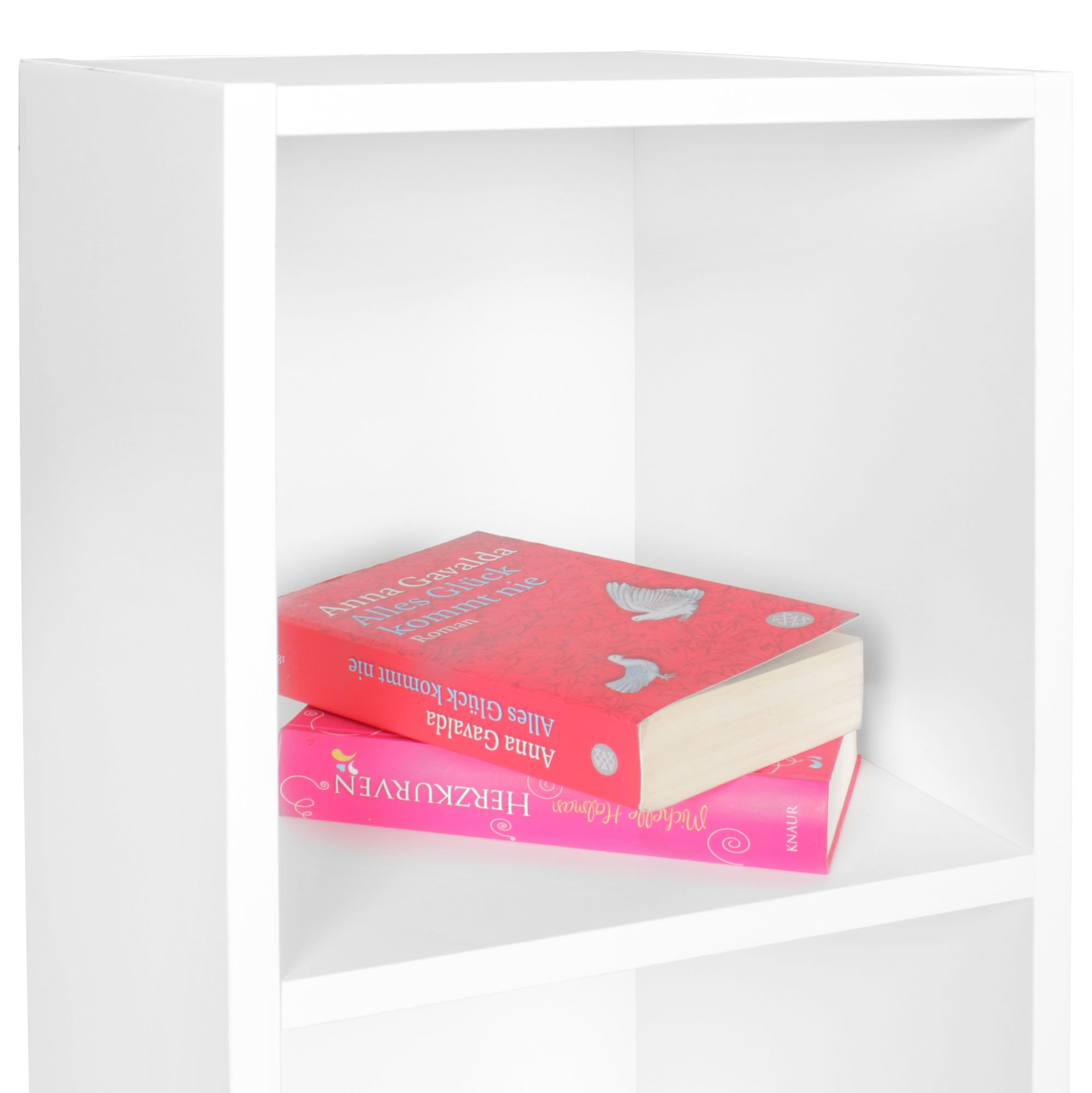 FineBuy Standregal Holz 30x60x30 cm Modern Regal Klein, Wandregal Ablageregal Schmal, Kleines Bücherregal 2 Ablagefächer, Schmales Design Holzregal Nischenregal | Farbe: Schwarz