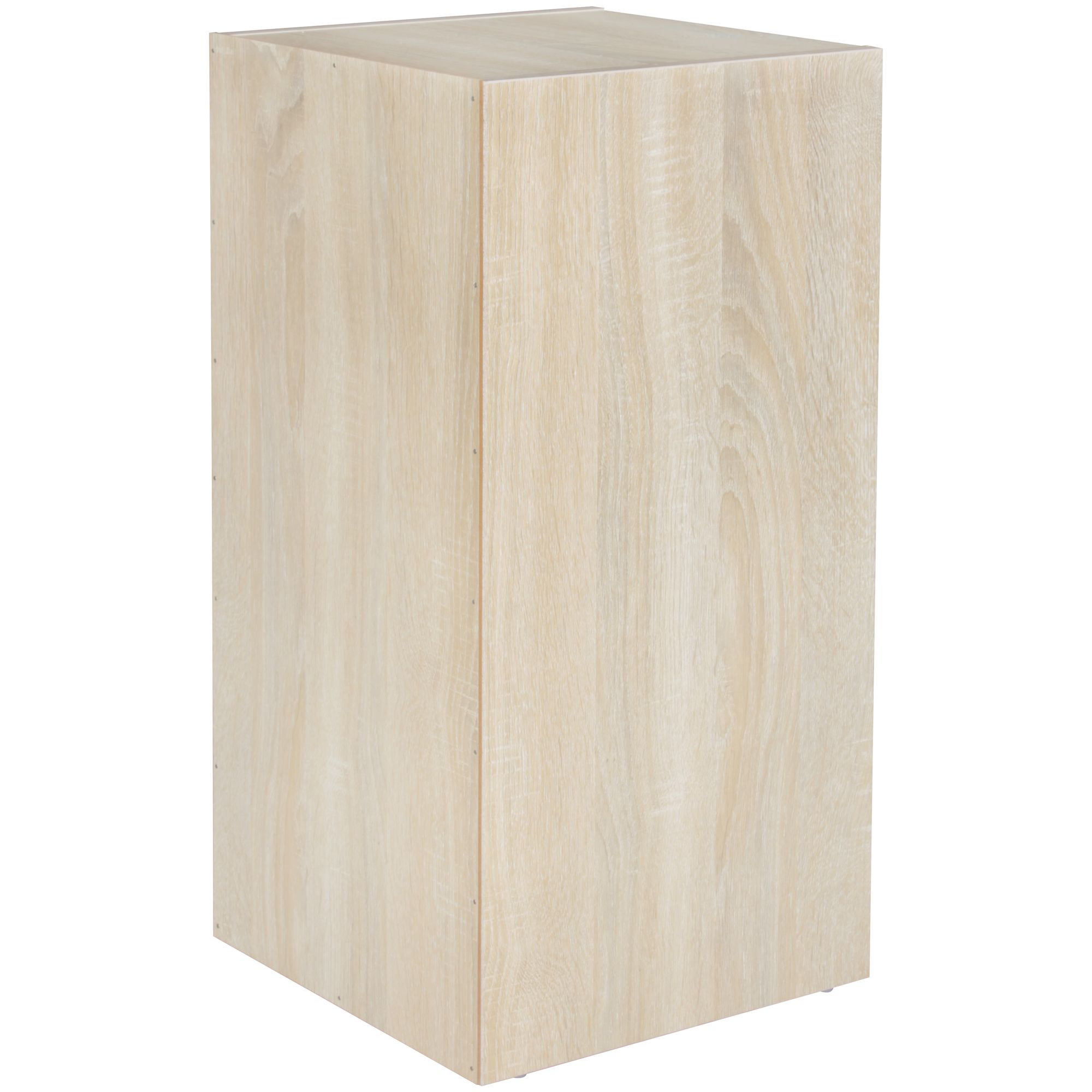 FineBuy Standregal Holz 30x60x30 cm Modern Regal Klein, Wandregal Ablageregal Schmal, Kleines Bücherregal 2 Ablagefächer, Schmales Design Holzregal Nischenregal | Farbe: Schwarz