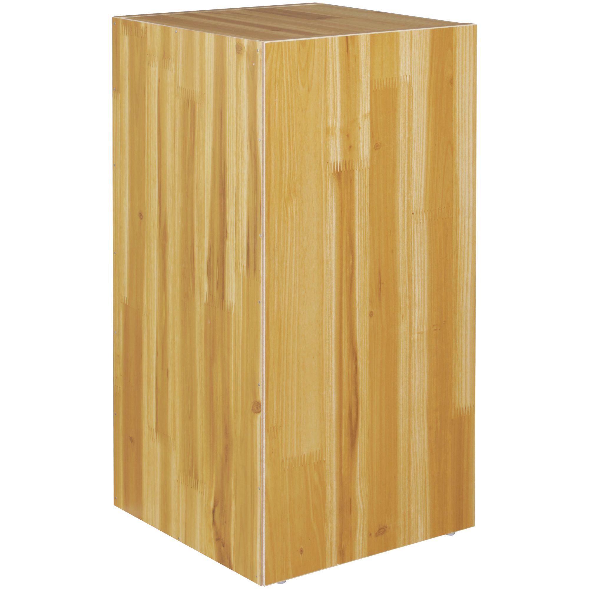 FineBuy Standregal Holz 30x60x30 cm Modern Regal Klein, Wandregal Ablageregal Schmal, Kleines Bücherregal 2 Ablagefächer, Schmales Design Holzregal Nischenregal | Farbe: Schwarz