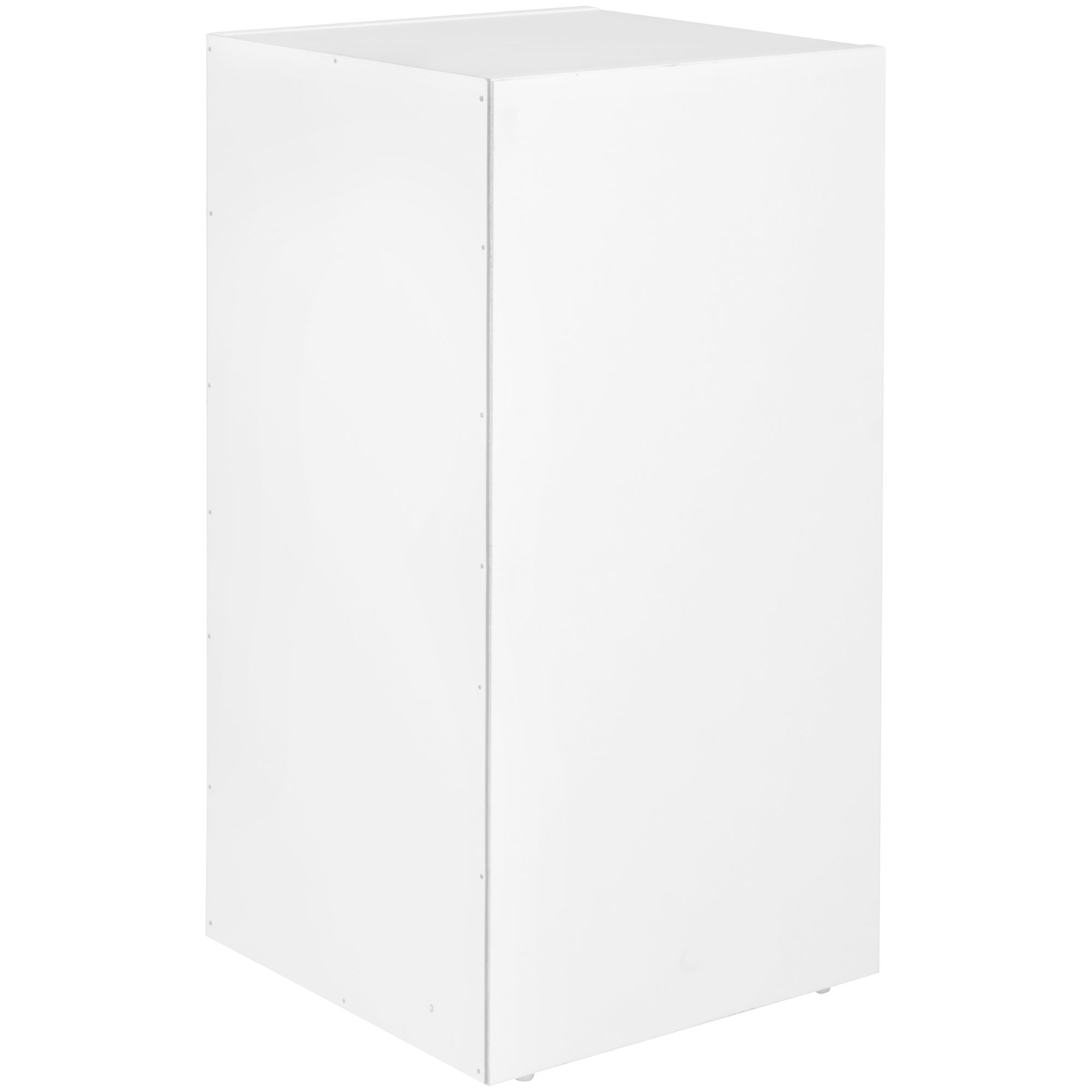 FineBuy Standregal Holz 30x60x30 cm Modern Regal Klein, Wandregal Ablageregal Schmal, Kleines Bücherregal 2 Ablagefächer, Schmales Design Holzregal Nischenregal | Farbe: Schwarz