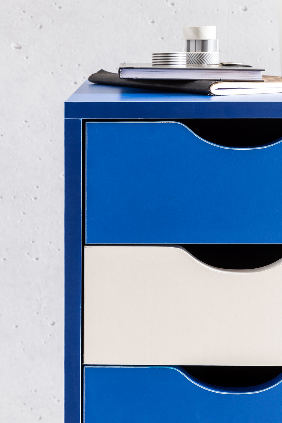 FineBuy Kinder Rollcontainer 33 x 64 x 38 cm Holz 5 Schubladen, Moderner Schubladencontainer mit Rollen, Standcontainer Bürocontainer, Rollwagen Kinderzimmer, Container Aufbewahrungsschrank | Farbe: Braun