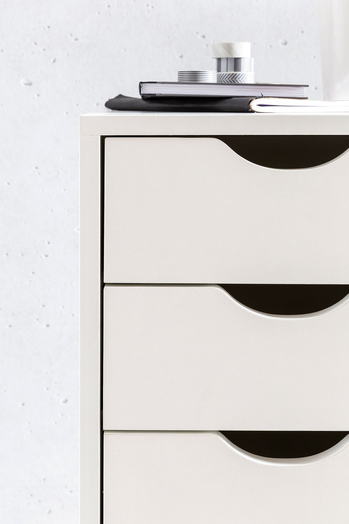 FineBuy Kinder Rollcontainer 33 x 64 x 38 cm Holz 5 Schubladen, Moderner Schubladencontainer mit Rollen, Standcontainer Bürocontainer, Rollwagen Kinderzimmer, Container Aufbewahrungsschrank | Farbe: Braun