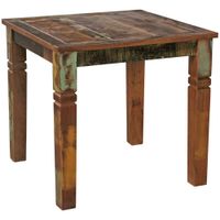Esstisch quadratisch 80cm Massivholz Shabby Tisch Esszimmertisch Küchentisch – Ansicht 6