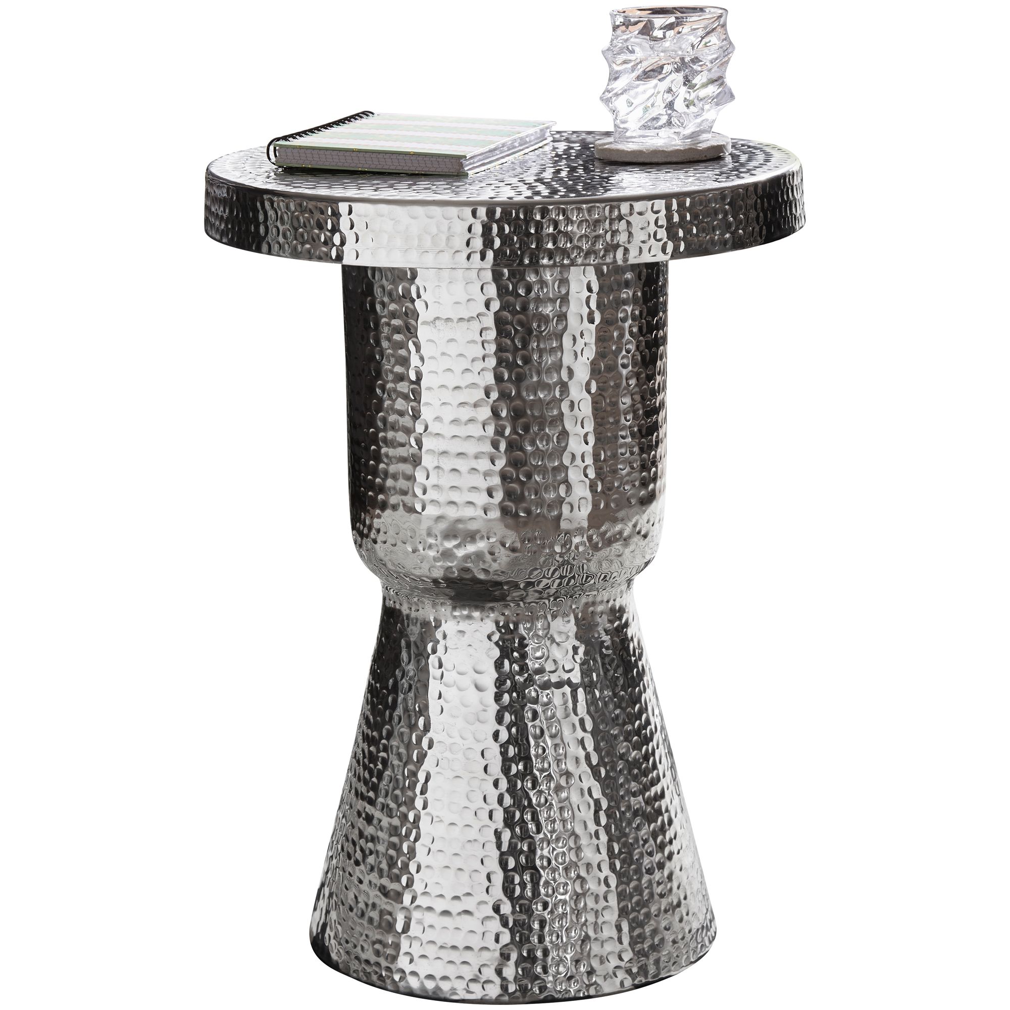 FineBuy Beistelltisch rund 43 cm Metall - Orientalischer Design Wohnzimmertisch Aluminium - Hammerschlag Alu kleiner Couchtisch - Dekotisch | Farbe: Gold FineBuy Beistelltisch rund 43 cm Metall - Orientalischer Design Wohnzimmertisch Aluminium - Hammerschlag Alu kleiner Couchtisch - Dekotisch | Farbe: Gold