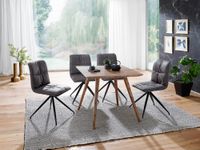 FineBuy Esstisch Holz Massiv Esszimmertisch Sheesham Küchentisch Klein Rustikal – Ansicht 4