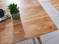 FineBuy Esstisch Holz Massiv Esszimmertisch Sheesham Küchentisch Klein Rustikal – Ansicht 5