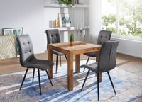 FineBuy Esstisch Massivholz Sheesham Esszimmer-Tisch Küchentisch Landhaus-Stil – Ansicht 4