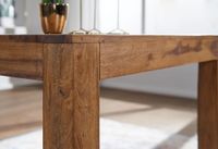 FineBuy Esstisch Massivholz Sheesham Esszimmer-Tisch Küchentisch Landhaus-Stil – Ansicht 6